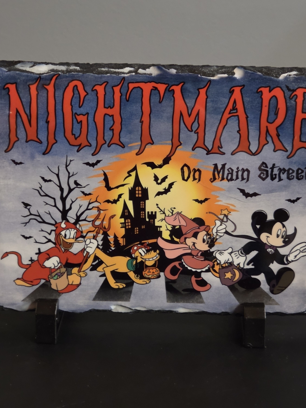 Nightmare on Main Street Halloween Photo Slate